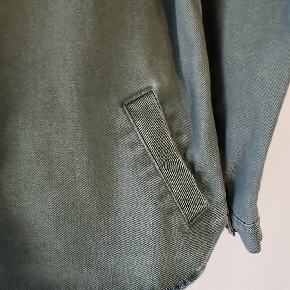STOOSH VINTAGE DENIM Olive Green Denim Jacket - Picture 5 of 6
